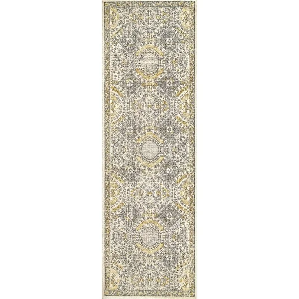 nuLOOM Minta Vintage Area Rug, 4& Round, Blue