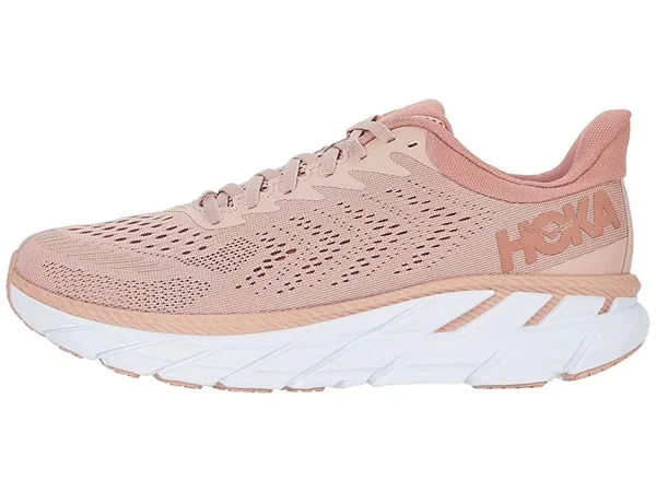 Hoka One One Women's Clifton 7 Misty Rose, Cameo Brown