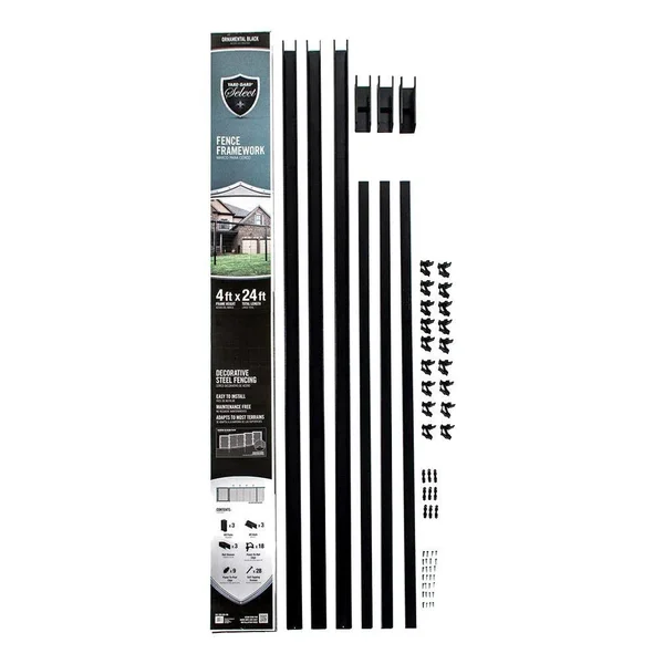 Yardgard Select Yard Gard Select – Top Rail & Posts Fence Framework Kit – 24ft. Total Length: 3-8ft. Top Rails, 3-6ft. Posts