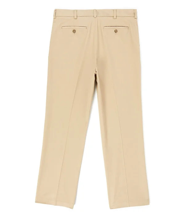 Roundtree Yorke TravelSmart CoreComfort Flat-Front Straight Fit Chino Pants - 38 30