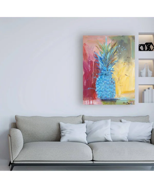 Trademark Fine Art Ic01595-C3547Gg Kym De Los Reyes 'Cobalt Pineapple'