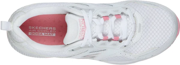 Skechers Women's GOrun Consistent Running Shoes, White/Pink, 6.5