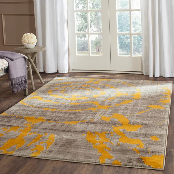 Safavieh Porcello Light Grey & Green 6& x 9& Rug