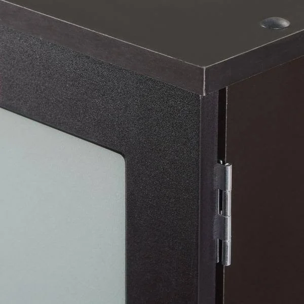 Zenna Home Over-the-Toilet Bathroom Spacesaver with Glass Windows - Espresso
