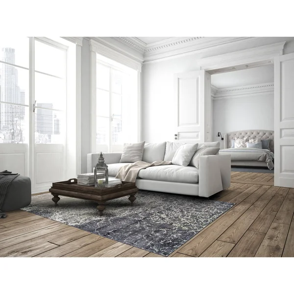 Weave & Wander Castle/Taupe Alessandria 6 ft 7 in x 9 ft 6 in Area Rug