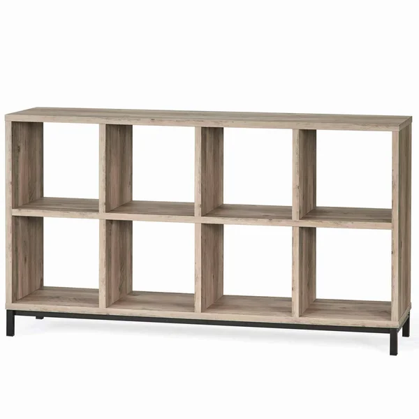 Better Homes and Gardens.. Cube Organizer with Metal Base (8 Cube, Rustic Gray)
