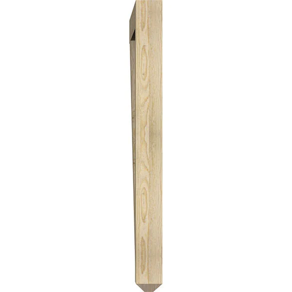Ekena Millwork BKT04X44X44MRC04RDF 4x22W x 44x22D x 44x22H Merced Craftsman Rough Sawn BRACKET, Douglas Fir