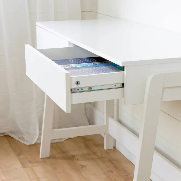 South Shore Liney Secretary Desk, White