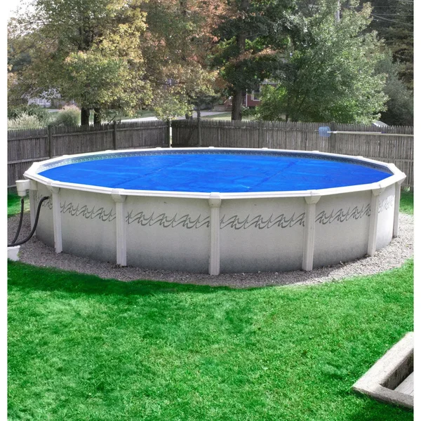 Robelle Heavy-Duty 28 ft. Round Blue Solar Cover Pool Blanket