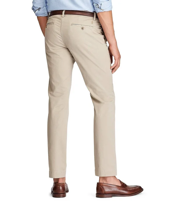 Polo Ralph Lauren Men's Slim-Fit Stretch Chino Pants - Khaki Tan