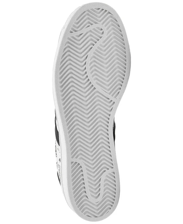 Adidas Superstar White/Black Print Men's Shoes, Size: 10