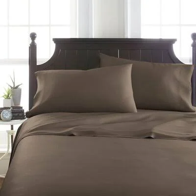 Eider & Ivory Barton Raylon Sheet Set Size: Full, Color: Taupe