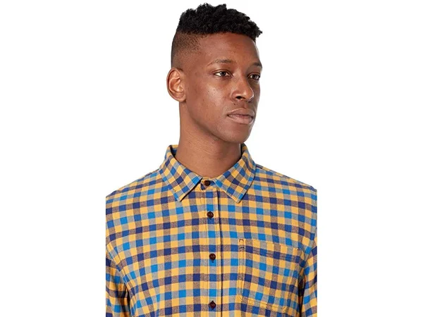 Outerknown Transitional Flannel Shirt - Men's Marigold Ashbury Plaid - M
