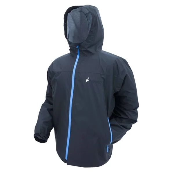 Frogg Toggs Youth Java Toadz 2.5 Jacket - Black/Electric Blue Medium