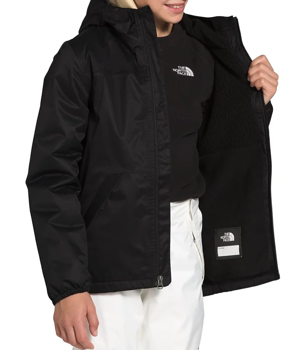 The North Face Girls Warm Storm Rain Jacket TNF Black