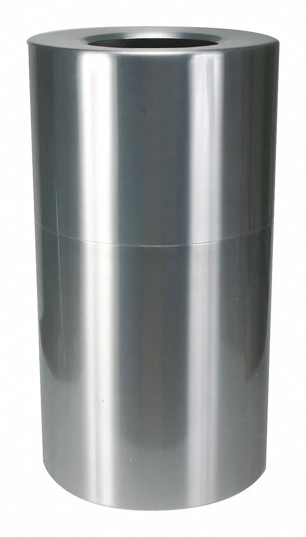 Tough Guy 35 gal. Round Silver Trash Can - 4PGH1