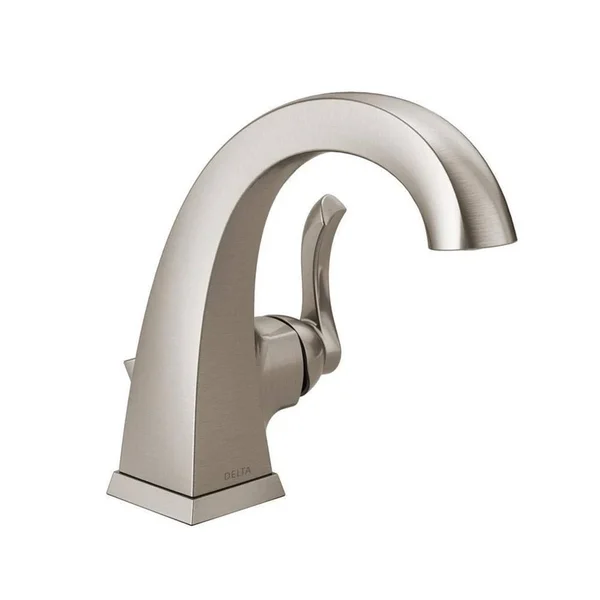 Delta Everly 4 in. Centerset Single-Handle Bathroom Faucet in SpotShield Brushed Nickel