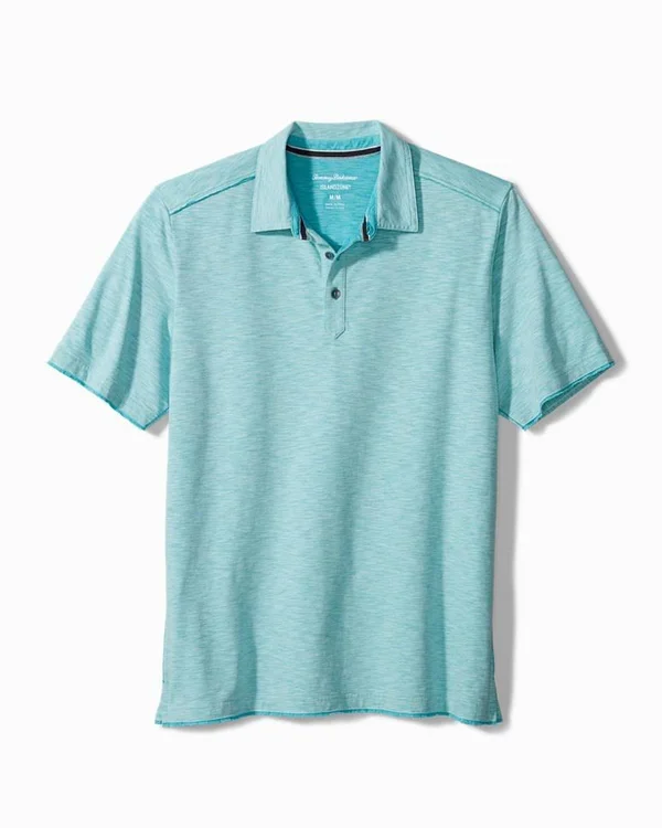 Tommy Bahama Men's Big & Tall Fray Day Harbor IslandZone Polo - St Tropez - Size LT