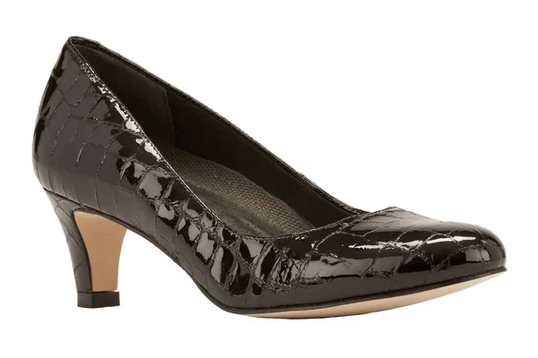 Walking Cradles Joy Pumps - Women's, Black Patent Crocco, Size: 7