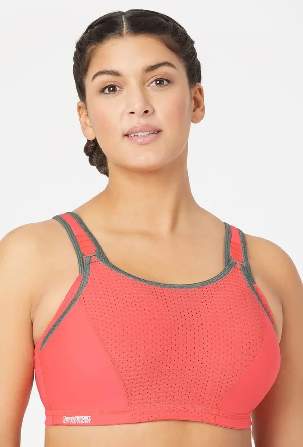 Women's Glamorise Elite Adjustable Underwire Sports Bra, Size 34G - White