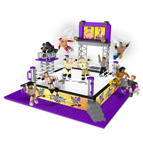 C3 WWE Wrestling Stack Down Set #21035 Wrestlemania XXX Ring