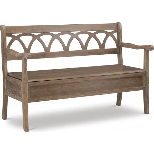 Powell Elliana Storage Bench Natural
