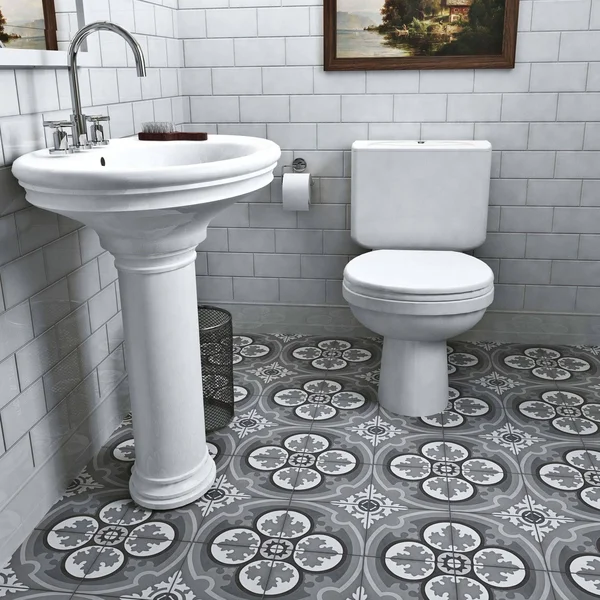 SomerTile FVBCQMST Cimento Cement Floor and Wall Tile, 7.875x22 x 7.875