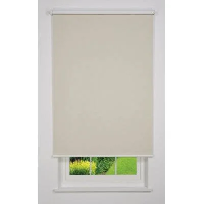 Cordless Blackout Roller Shade Linen Avenue Finish: Beige - Blind Size: 19v5W x 78L