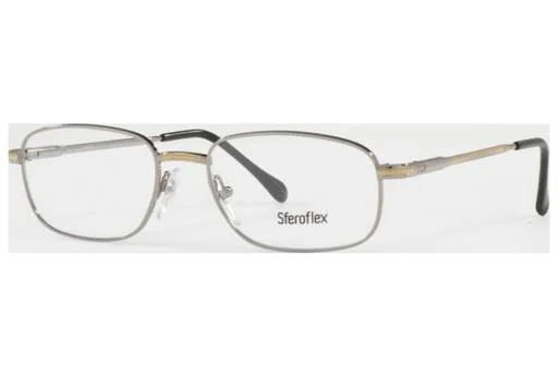 Sferoflex SF2086 Eyeglasses 131 Silver Gold