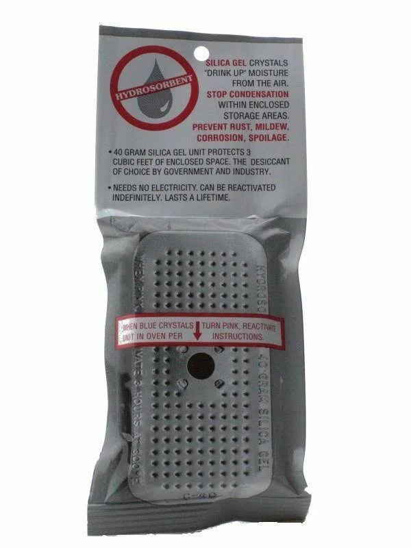 40 Gram Silica Gel Desiccant - Moisture Absorber Dehumidifier 36