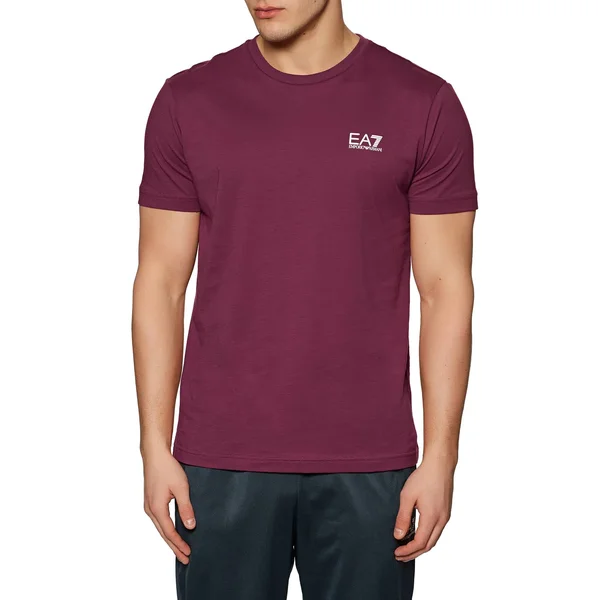 EA7 Cotton Men's Short Sleeve T-Shirt - Rhododendron