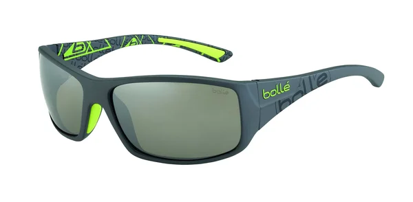 Bolle Kingsnake Sunglasses - Matte Smoke/Green TNS Gun