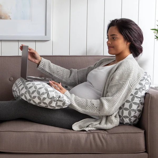 Boppy Slipcovered Total Body Pregnancy Pillow, Full Circle