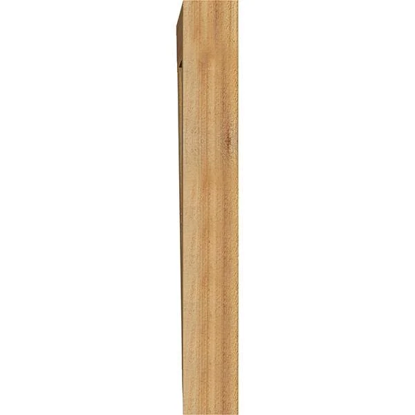 Ekena Millwork BKT04X22X30TRA01RWR Traditional Rough Sawn BRACKET, 4x22 Width x 22x22 Depth x 30x22 Height, Western Red Cedar