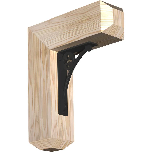 3 1/2 inchw x 13 1/2 inchd x 16 inchh Crawley Craftsman Ironcrest Smooth BRACKET, Douglas Fir (1 1/2 inchw x 5 1/2 inchd x 8 inc