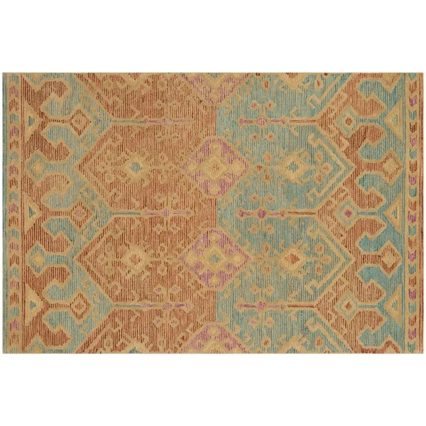 Loloi Gemology GQ-02 7&9x22 x 9&9x22 Spice - Teal Rug
