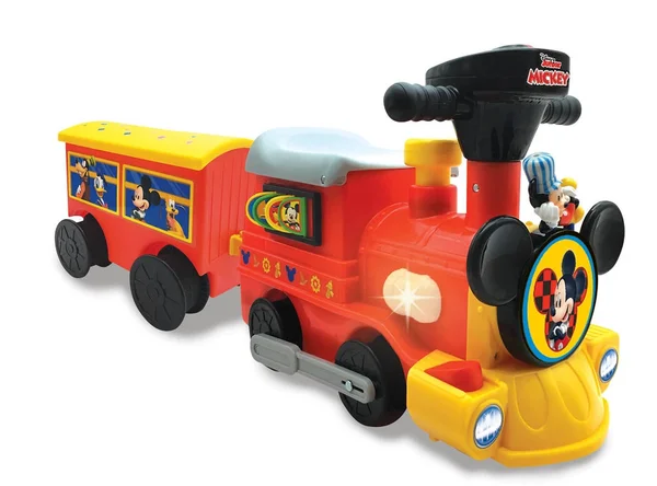 Disney DTR 058321 Mickey 6-Volt Powered Train with Tracks and Caboose