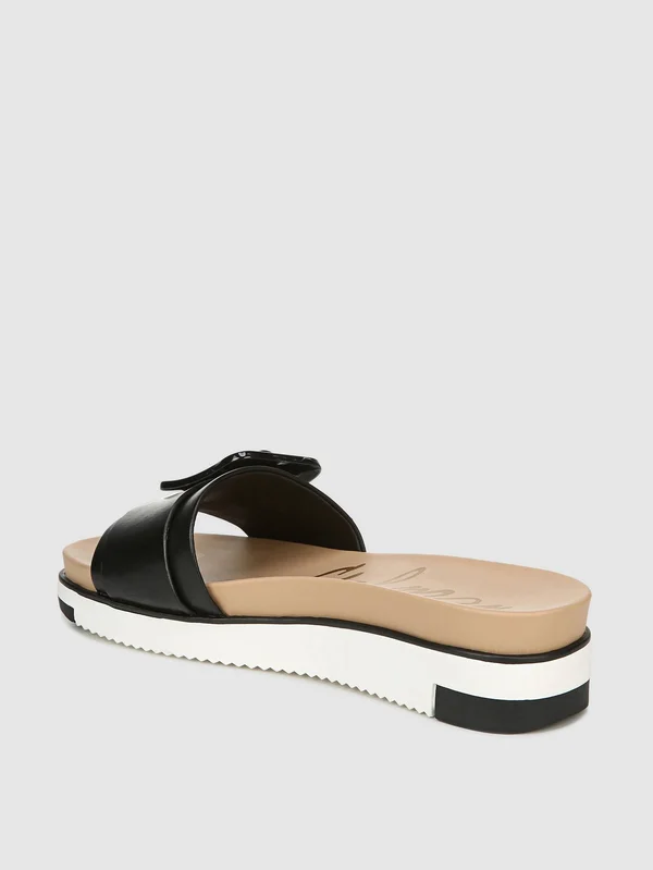 Sam Edelman Ariane Slide Sandal Black Leather