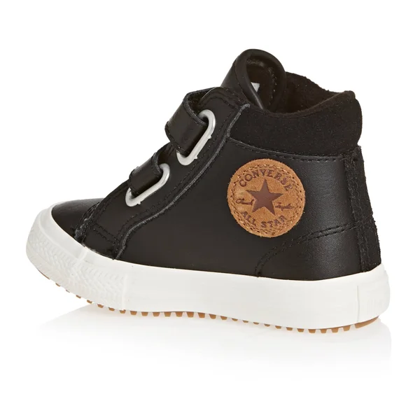 Converse Baby Chuck Taylor All Star 2V PC Boot Hi Black Leather Ankle
