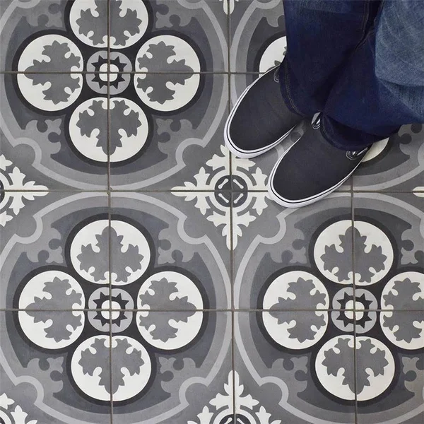SomerTile FVBCQMST Cimento Cement Floor and Wall Tile, 7.875x22 x 7.875