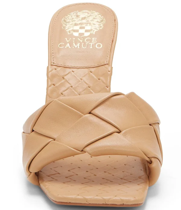 Vince Camuto Brelanie Woven Leather Dress Mules - 9M