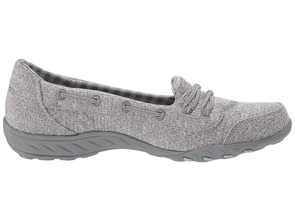 Skechers Breathe-Easy - Good Influence (Gray) Women's Shoes