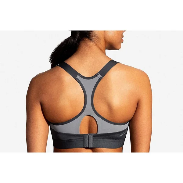 Women's Brooks Dare Racerback Run Bra 38B, Asphalt