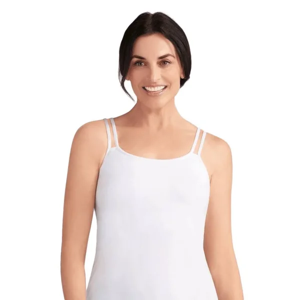 Women's Amoena Valetta Pocketed Camisole Top (White) - Size 24