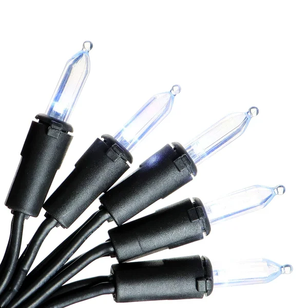 150 Cool White Christmas Lights, 50 ft Black Wire LED Lights String, UL Certified Commercial Mini Light Set, for Indoor Outdoor