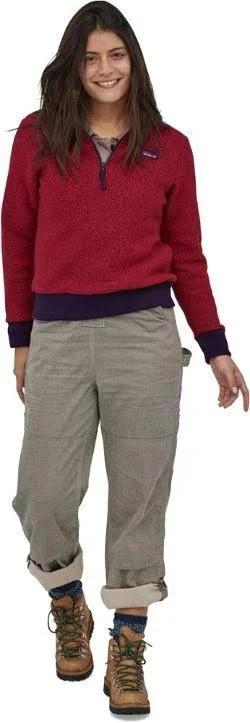 Patagonia Women's Woolyester Fleece Pullover - Molten Lava, XS