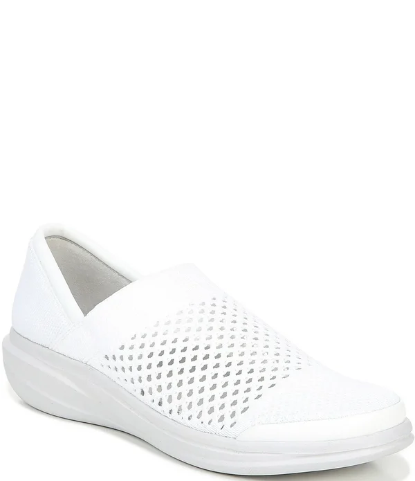 Women's Bzees Charlie Slip on Sneaker - Size: 10, White
