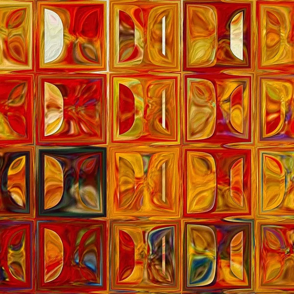 Picture Perfect International Mark Lawrence &Modern Mosaic Tile Wall Art #1 - 2015& Giclee Stretched Canvas Wall Art, 24 Inches x