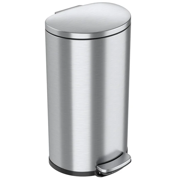 iTouchless SoftStep 8 Gallon Kitchen Step Trash Can with Odor Filter & Removable Inner Bucket - Stainless Steel, 30 LITER Sem