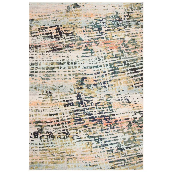 Safavieh Madison 454 Area Rug, Beige, Navy, 4& x 6& Rectangle